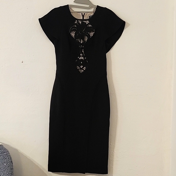 Black crepe dress, Karen Millen, UK size 6 - Picture 1 of 4
